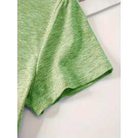 [Graphic Print Tee] Soft Stretch Women's Casual Short Sleeve T-Shirt with 