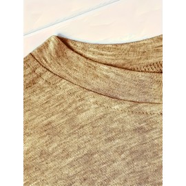 [Graphic Print Tee] Soft Stretch Women's Casual Short Sleeve T-Shirt with 