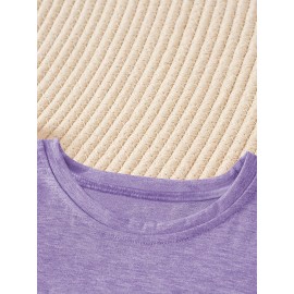 [Graphic Print Tee] Soft Stretch Women's Casual Short Sleeve T-Shirt with 