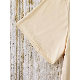 1pc Gradient Three-Stripe TOMMY Printed Women'S Summer Casual Sports T-Shirt Pullover Made of Comfortable And Smooth Polyester And Spandex Short-Sleeve Top.