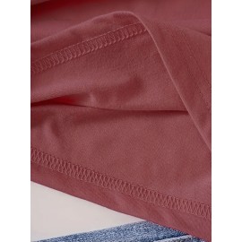 1pc Gradient Three-Stripe TOMMY Printed Women'S Summer Casual Sports T-Shirt Pullover Made of Comfortable And Smooth Polyester And Spandex Short-Sleeve Top.