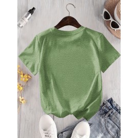 Women's Casual Graphic T-Shirt with 