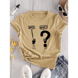 Women's Casual Graphic T-Shirt with 