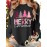 Christmas Autumn and Winter Outfits Pink Christmas Tree Letter Print Round Neck Casual Sporty Fresh Elegant Plus Size Women'S T-Shirt Autumn and Winter Long Sleeve Fashion Commute Vacation Daily Versatile Retro Style Top Multiple Colors Available 1XL-5XL